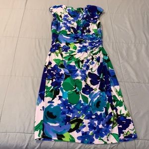 Never worn floral Ralph Lauren midi dress
